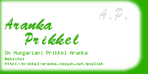 aranka prikkel business card